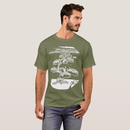 T-shirt Bonsai Tree Japonais Zen Master Cadeau (4) (Devant entier)