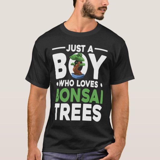 T-shirt Bonsai Tree Owner Just A Boy Who Loves Bonsai Tree (Devant)