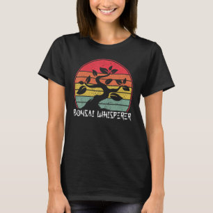 T-shirt Bonsai Whisperer Japonais Tradition Jardin Retro