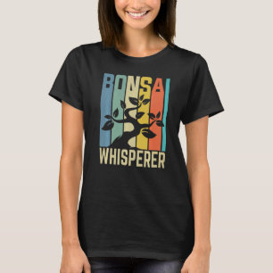 T-shirt Bonsai Whisperer Retro Jardin Tradition Japonaise