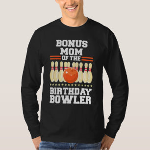 T-shirt Bonus Maman De La Partie Anniversaire De Bowler D'