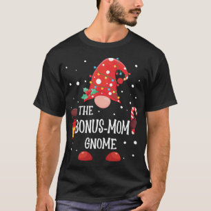 T-shirt Bonus Mom Gnome jumelant famille Noël Gnom