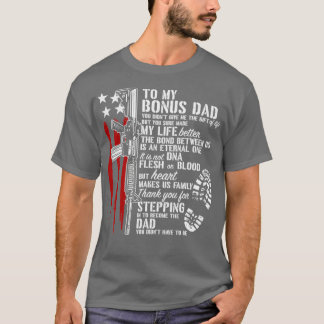 T-shirt Bonus Papa Pas Papa Fier Papa Fier Papa Arme À Feu
