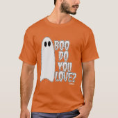 T-shirt Boo Aimez-Vous Halloween Slogan Dark (Devant)