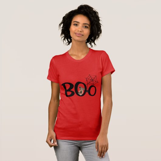 T-shirt Boo Airedale Terrier (Devant entier)
