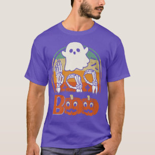 T-shirt BOO ASL Mains American Sign Language Ghost Hallowe