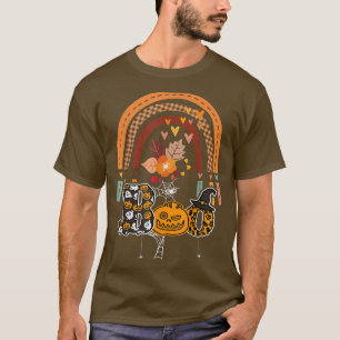 T-shirt Boo Avec Araignées Et Casquette De Sorcière Hallow