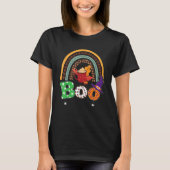 T-shirt Boo Avec Araignées Et Casquette De Sorcière Hallow (Devant)