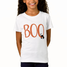 Boo avec design Halloween de chat noir