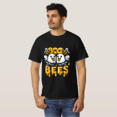 T-shirt Boo Bees Halloween Ghosts and Bees (Devant entier)