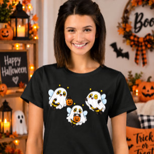 T-shirt Boo Bees Mignon Abeilles Fantômes Halloween
