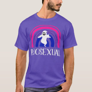 T-shirt Boo Biseual Lazy Costume d'Halloween Funny Bi Ghos