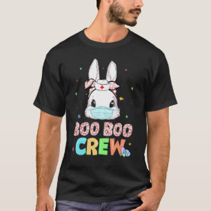 T-shirt Boo Boo Crew Bunny Nurse Rabbit de Pâques Masque v