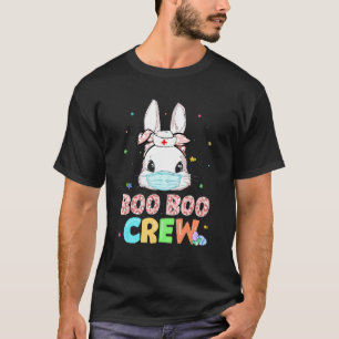 T-shirt Boo Boo Crew Bunny Nurse Rabbit de Pâques Masque v