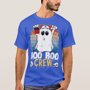 T-shirt Boo Boo Crew Funny Nurse Ghost Funny Halloween Cos