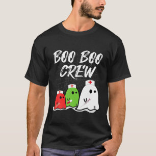 T-shirt Boo Boo Crew Funny Nurse Halloween Hospital Fantôm