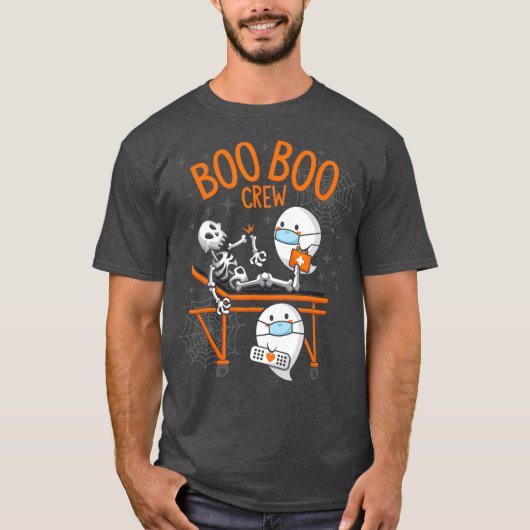 T-shirt Boo Boo Crew Ghost Doctor Paramedic EMT Nurse (Devant)
