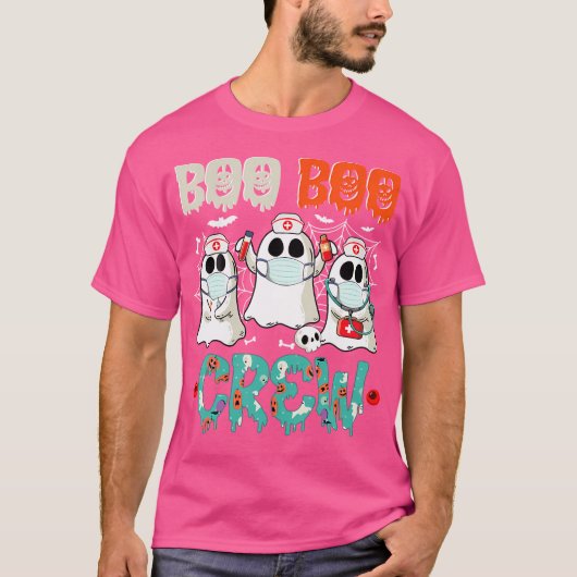 T-shirt Boo Boo Crew Ghost Doctor Paramedic Emt Nurse Hall (Devant)