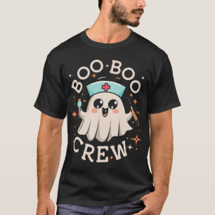 T-shirt Boo Boo Crew Ghost Nurse Halloween Drôle