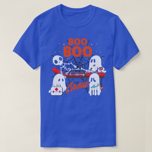 T-shirt Boo Boo Crew Ghost ParamedDoctor EMT Nurse Hall (Design devant)