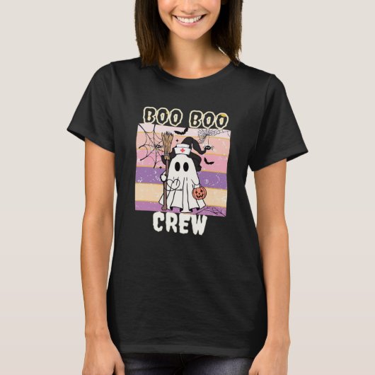 T-shirt Boo Boo Crew Halloween Ghost Nurse Essential T-Shi (Devant)