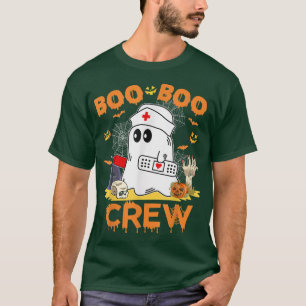 T-shirt Boo Boo Crew Nurse Drôle Fantôme Femmes Halloween 