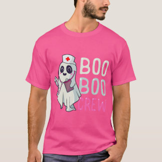 T-shirt Boo Boo Crew Nurse Ghost Funny Halloween Costume (