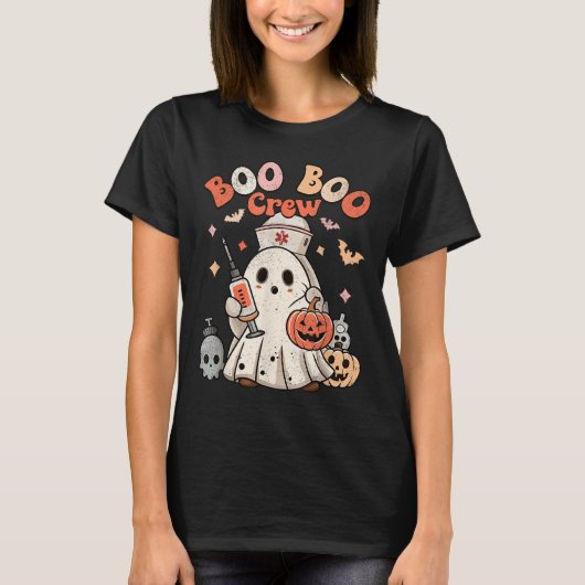 T-shirt Boo Boo Crew Nurse Medical Halloween Costume (Devant)