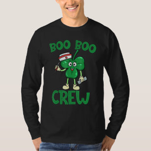 T-shirt Boo Boo Crew Nurse St Patrick S Day Lucky Shamrock