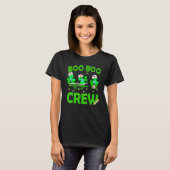 T-shirt Boo Boo Crew Nurse St Patrick S Day Shamrock Face (Devant entier)