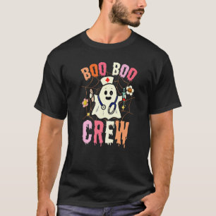 T-shirt Boo Boo Crew Nurw Ghost Funny Halloween Costume P