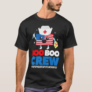 T-shirt Boo Boo Crew Respiratory Therapy Rt Usa Drapeau 4t