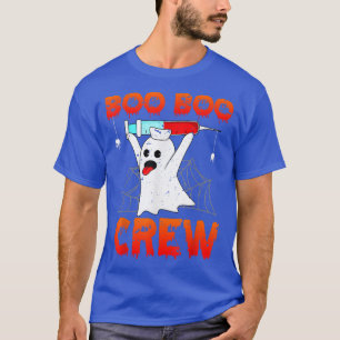 T-shirt Boo Boo Crew Shirt Ghost Funny Halloween Costume N