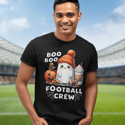 T-shirt Boo Boo Football Crew Cute Ghost Funny Halloween