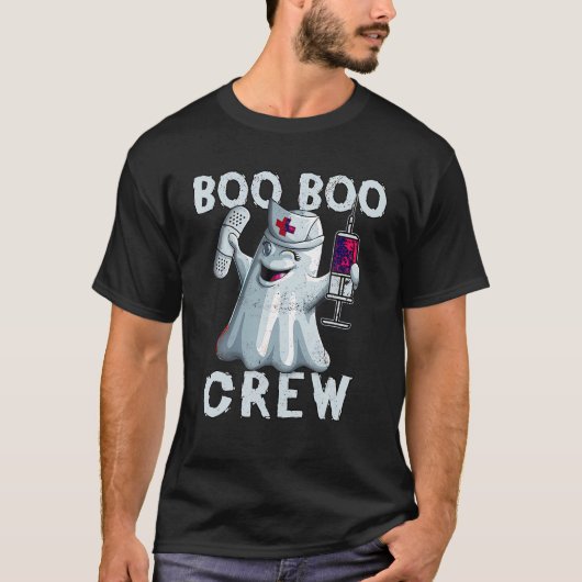 T-shirt Boo Boo Infirmière D'Équipage Infirmière D'Hallowe (Devant)