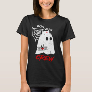 T-shirt BOO boo infirmière équipage tee, drôle halloween i