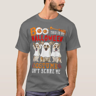 T-shirt Boo C'Est Mon Costume Halloween Trois Chiens De Co