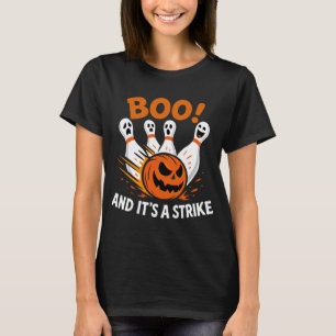 T-shirt Boo C'est une grève drôle Halloween Bowling