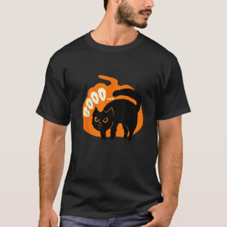 T-shirt Boo - Chat noir effrayant mignon Chat maman Hallow