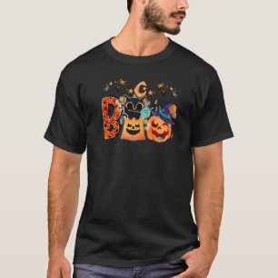 T-shirt Boo Chat noir Halloween Citrouille Sorcière Casque