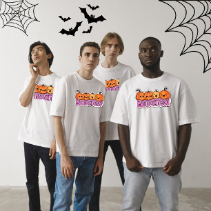 T-shirt Boo Crew Cute Citrouille Halloween