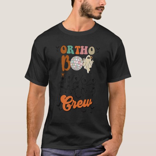 T-shirt Boo Crew Dance Skeleton Danser Ortho Orthopédique  (Devant)