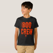 T-shirt Boo Crew Funny Halloween Shirt For Group Costume F (Devant entier)