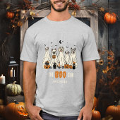 T-shirt BOO Crew Ghost Dogs Personnalisent l'Halloween cor