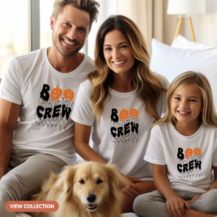 T-shirt Boo Crew Halloween jumeler famille femmes