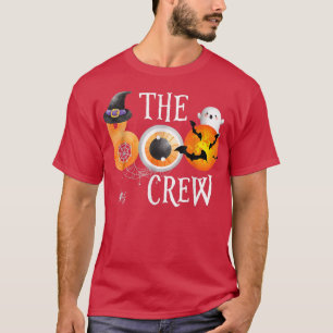 T-shirt Boo Crew Lune Éffrayante Halloween Boo Spider Web