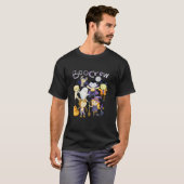 T-shirt Boo Crew Monsters Vampire Bat Witch Ghost Werewolf (Devant entier)