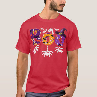 T-shirt BOO CREW Pompons Bats Halloween Co