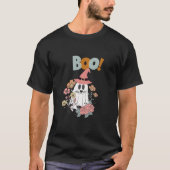 T-shirt Boo design Halloween Éffrayant (Devant)