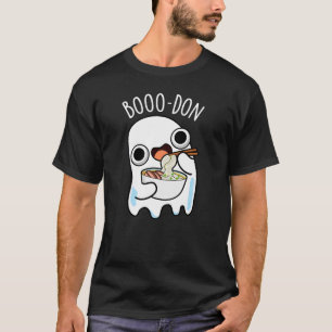 T-shirt Boo-don Drôle Fantôme Udon Pun Dark BG